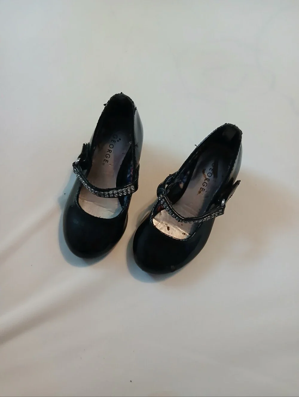 George Black Girls' Mary Jane Dress Shoes with Decorative Strap